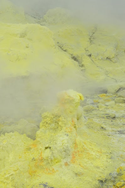 Sulphur made us cough a lot!