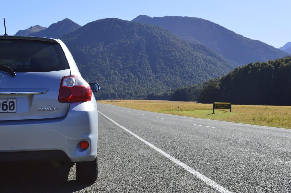 Our Apex rental on the way to Milford Sound